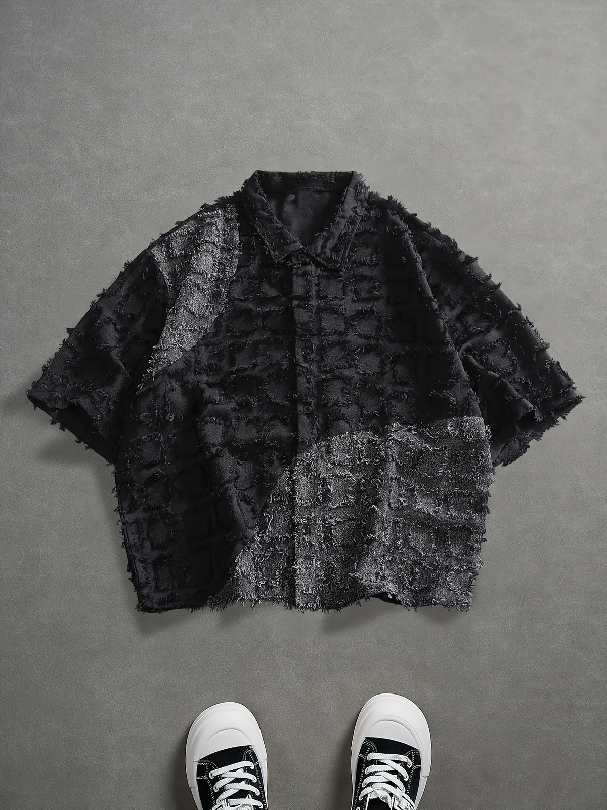 Jett Grid Shirt - Black