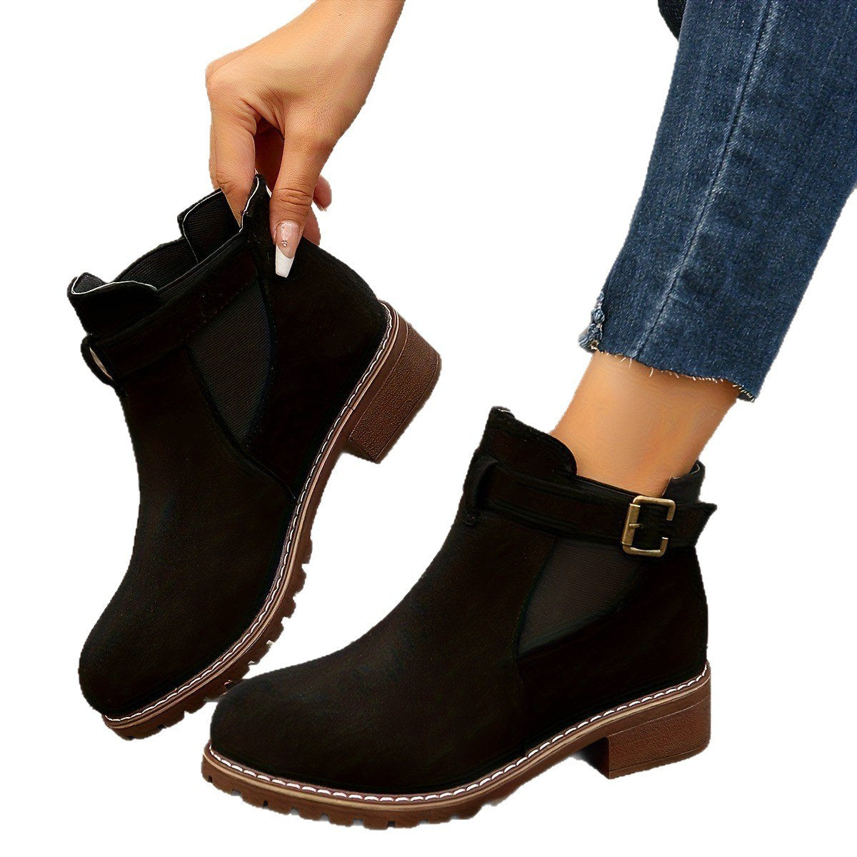 Piper Buckle Boot - Black
