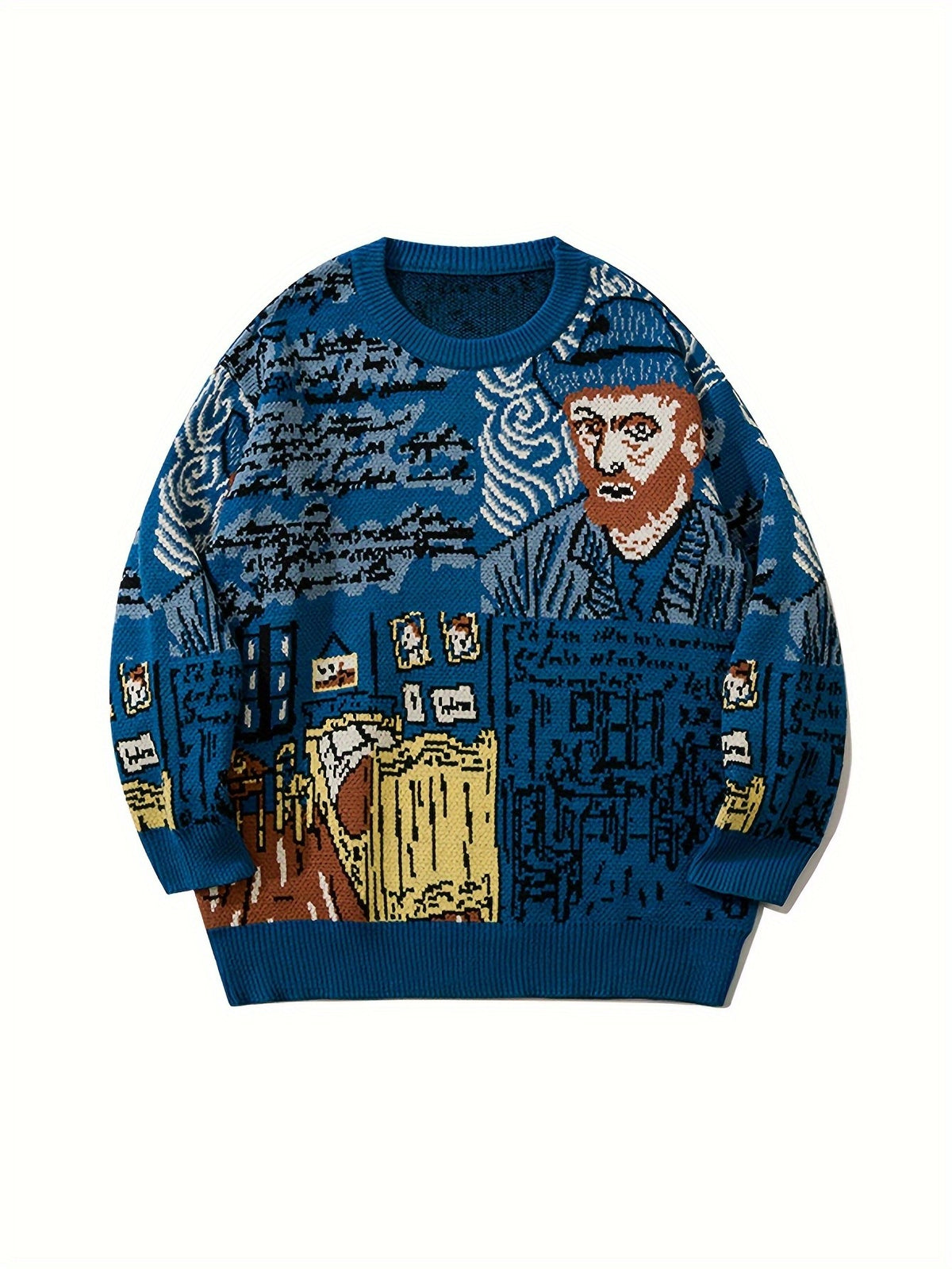 Arles Portrait Pullover - Blue