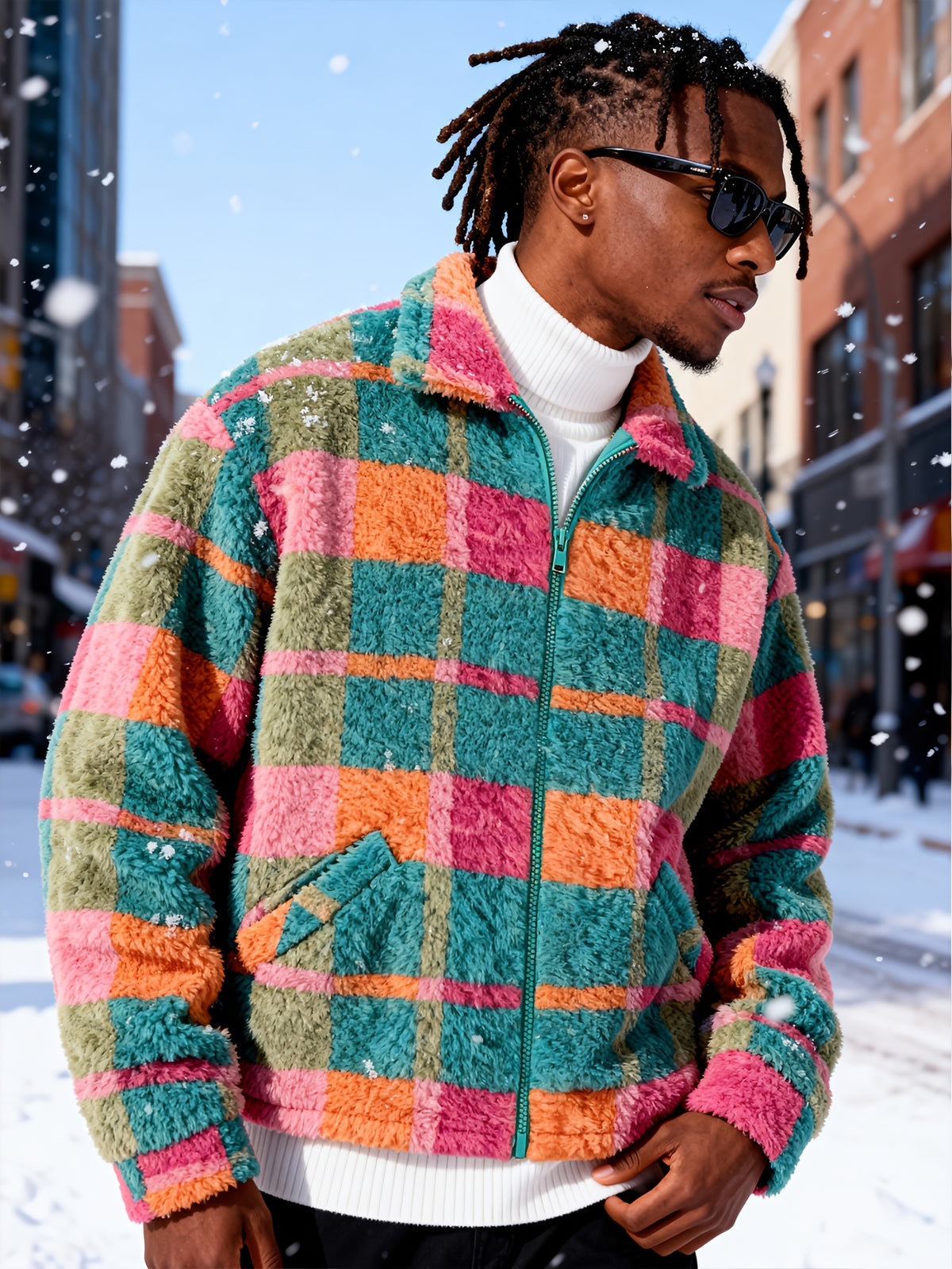 Miles Plush Jacket - Teal