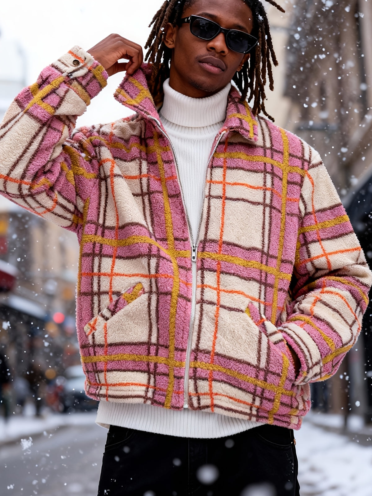 Miles Plush Jacket - Pink