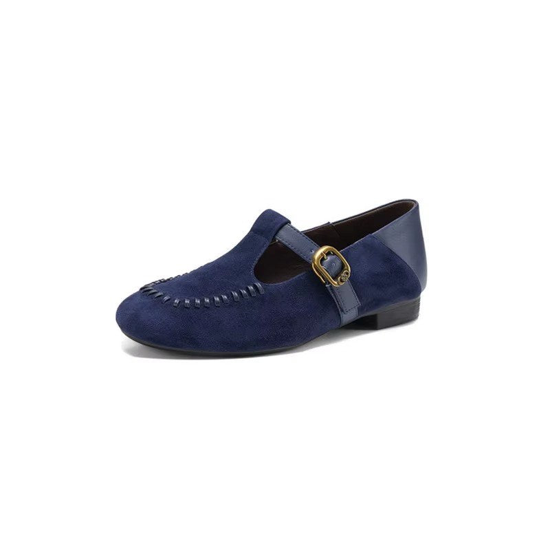 Willa T-Strap - Navy