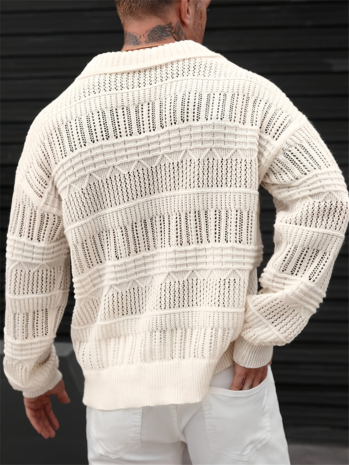 Toren Lattice Polo - Apricot
