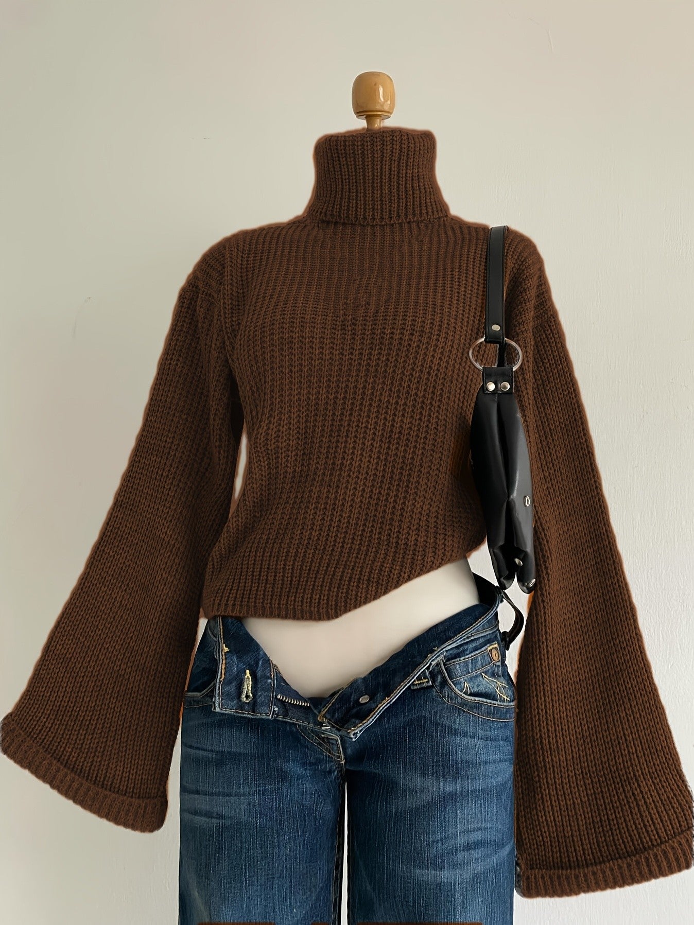 Harlow Knit Pullover — Brown