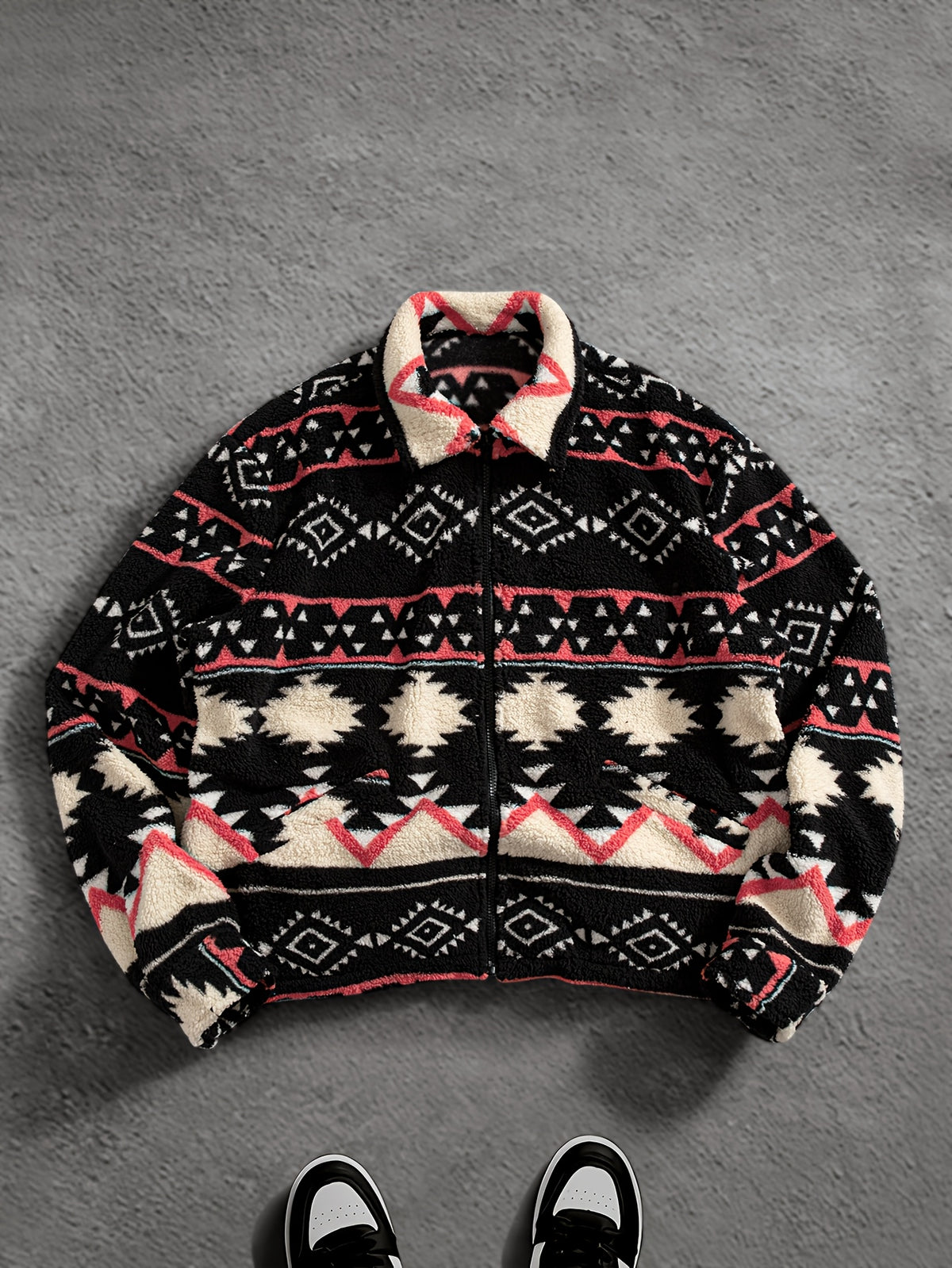 Miles Plush Jacket - Black