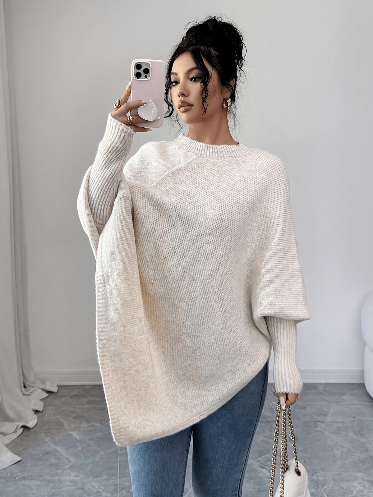 Cedar Drape Pullover - Milky