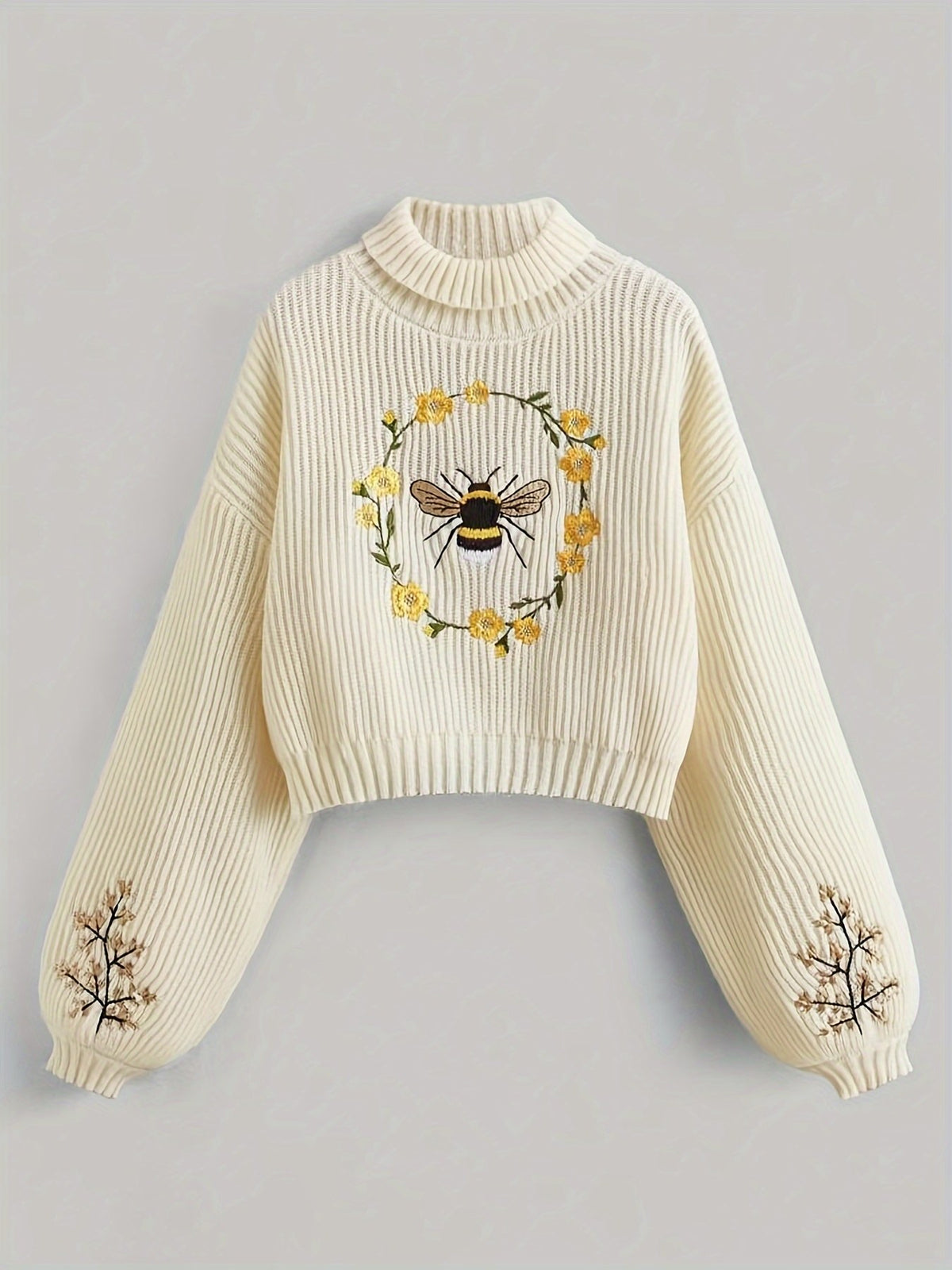 Elowen Knit Pullover — Ivory