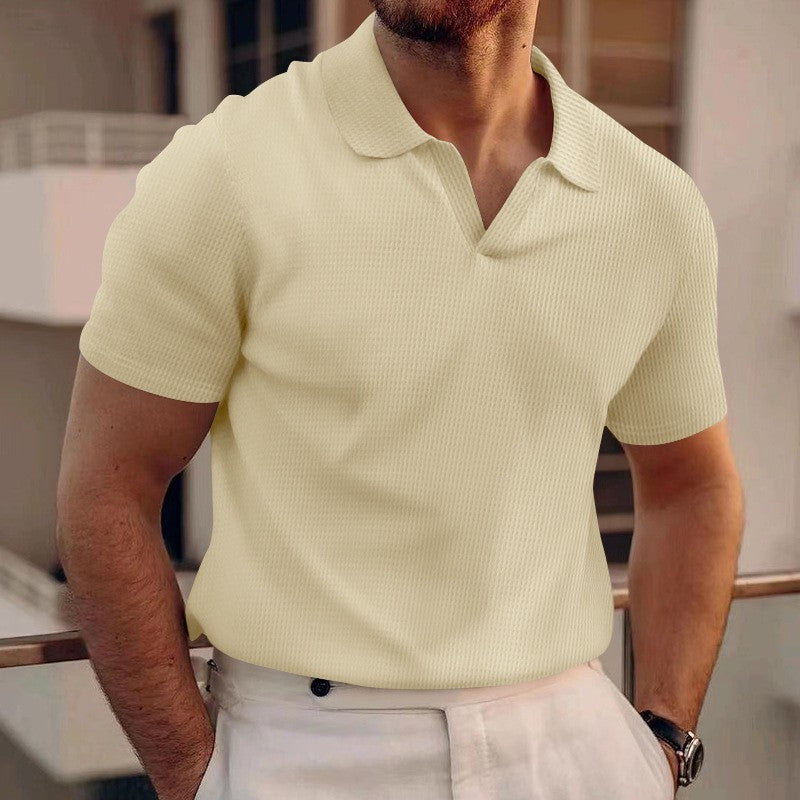 Remy Rib Polo - Apricot