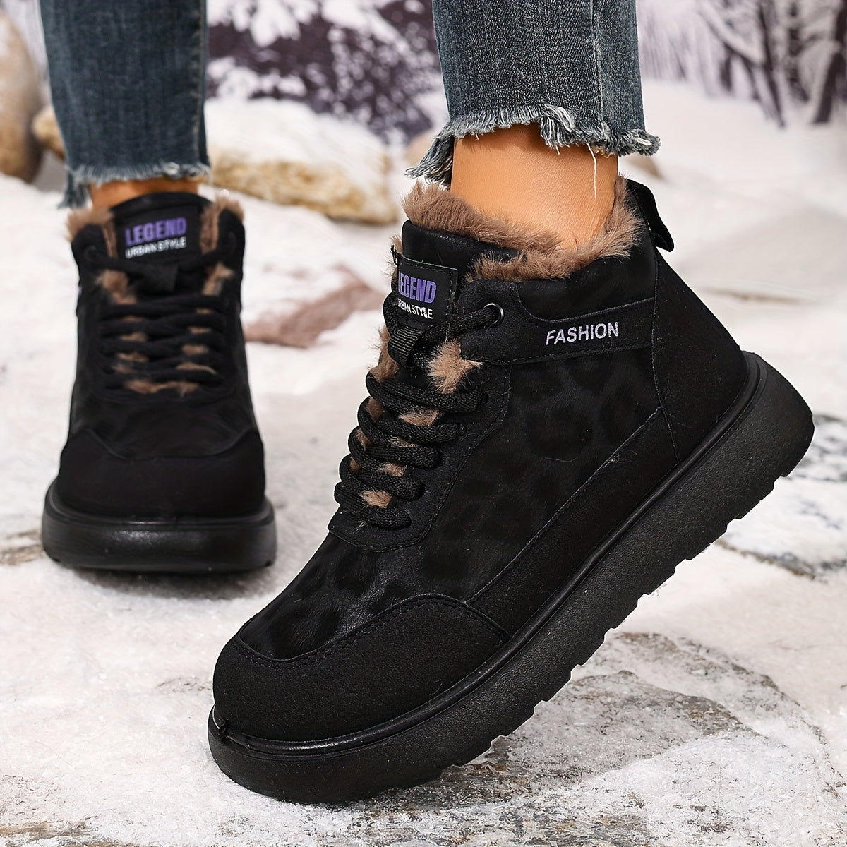 Quinn Plush Boot - Black