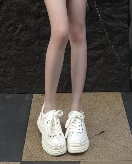 Lira Platform Sneaker - White