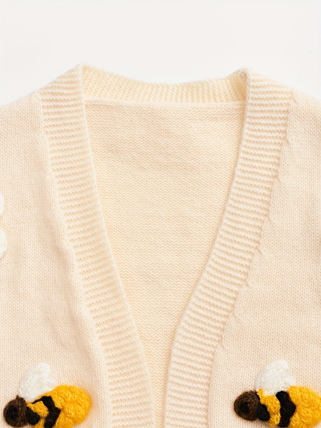 Posy Knit Cardigan — Apricot