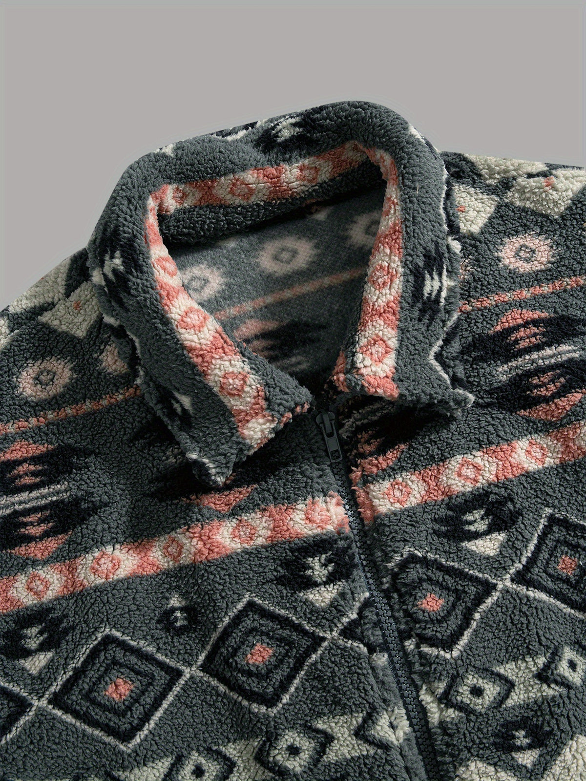 Miles Plush Jacket - Grey