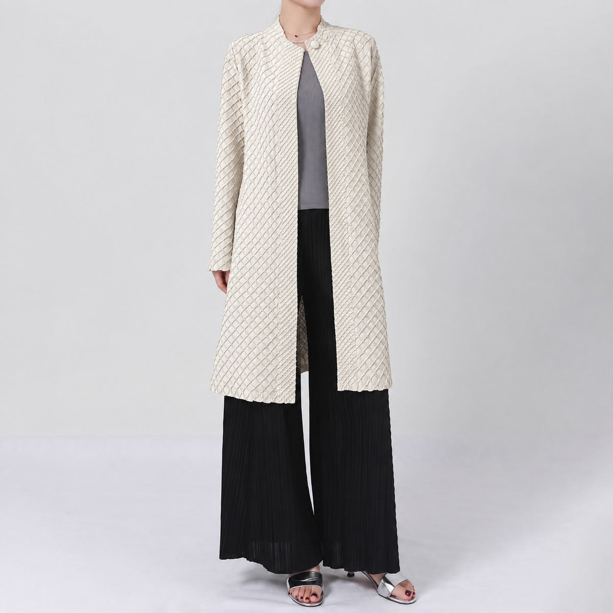 Maeve Lattice Duster - Cream