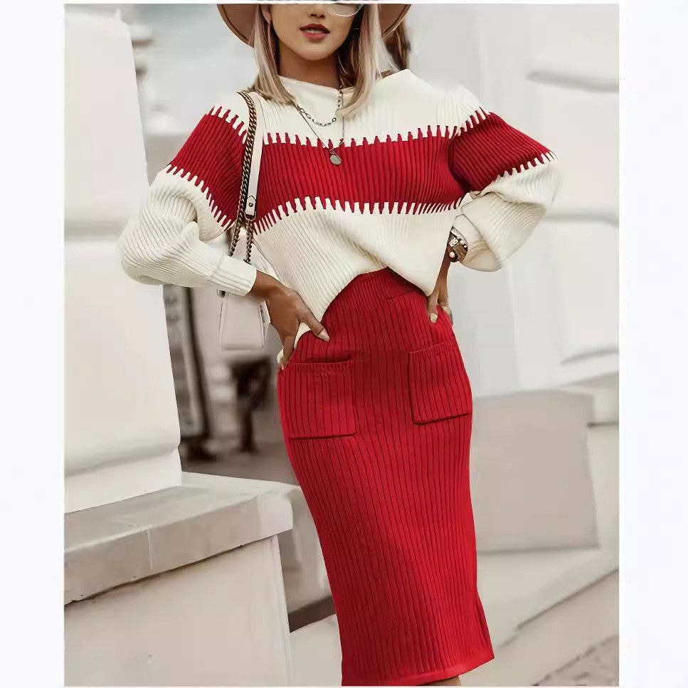 Mara Knit Set — Red