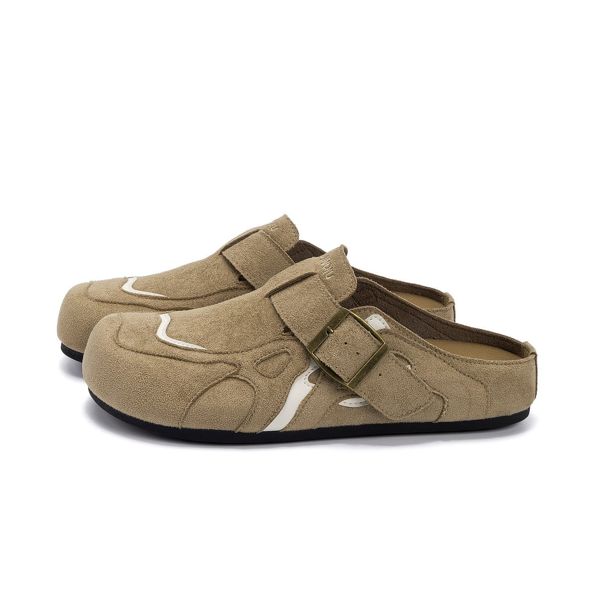 Felix Buckle Mule - Beige