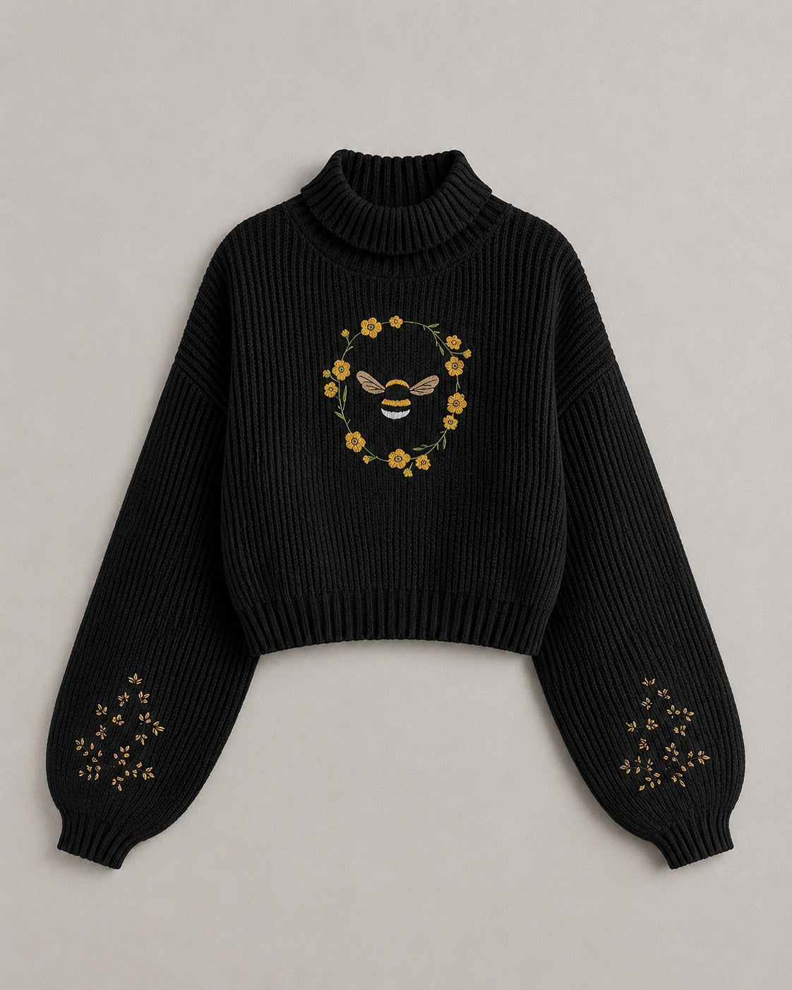 Elowen Knit Pullover — Black