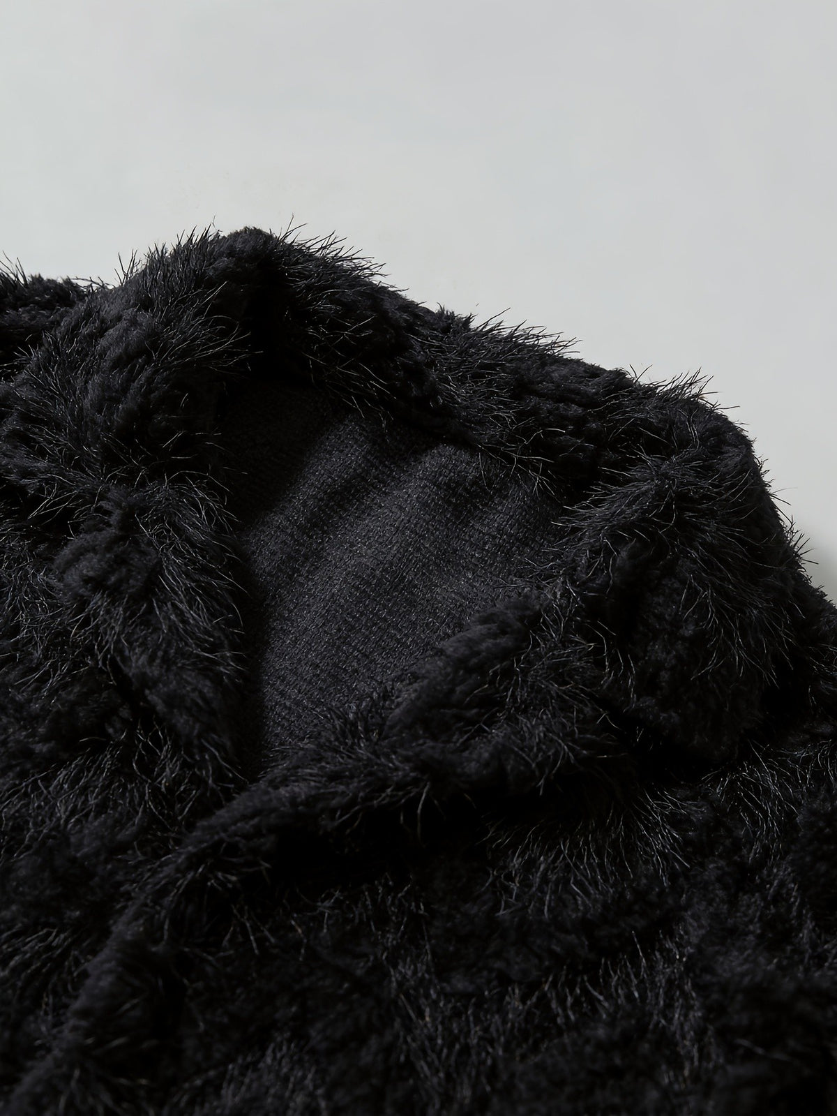 Rocco Fuzzy Shirt — Black