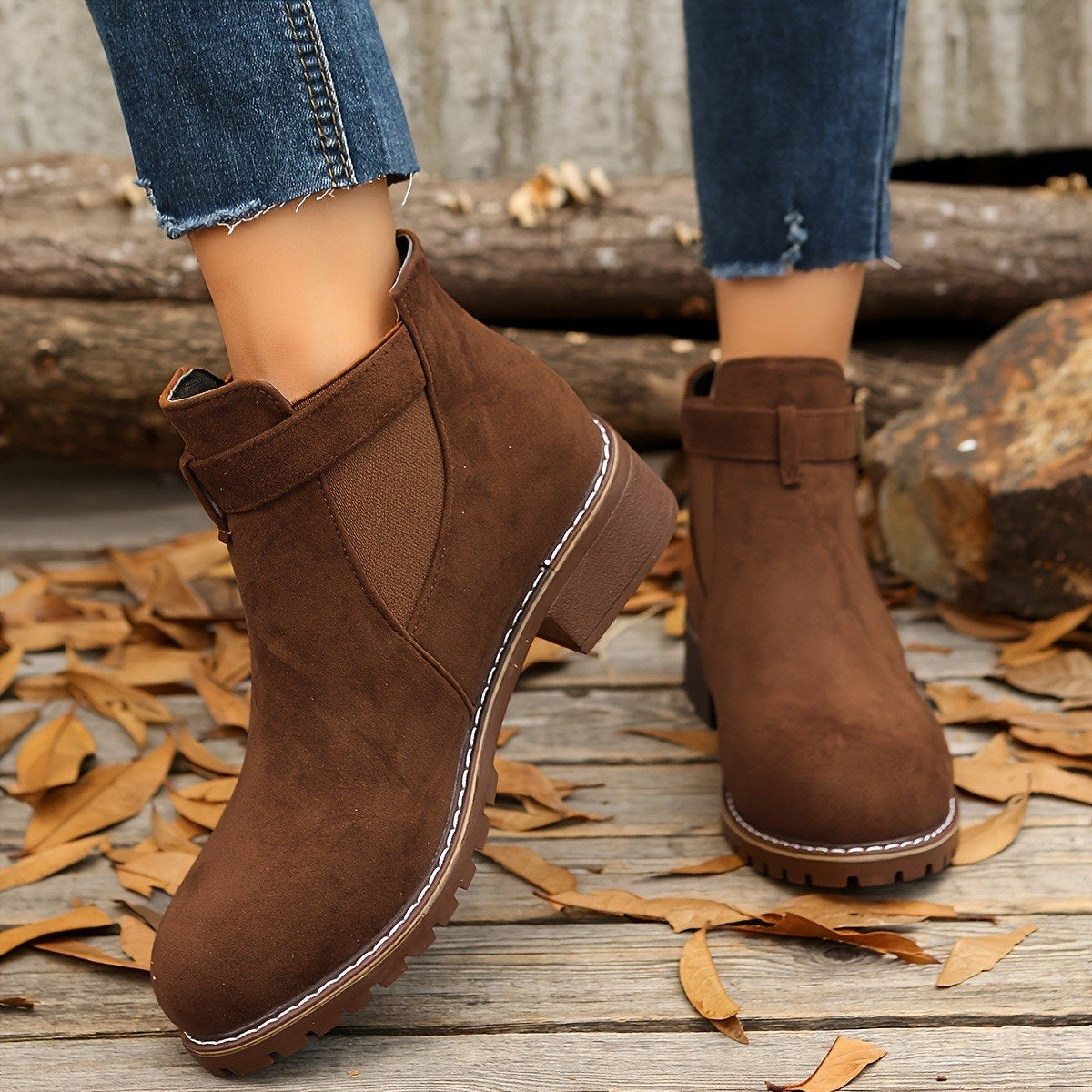 Piper Buckle Boot - Brown