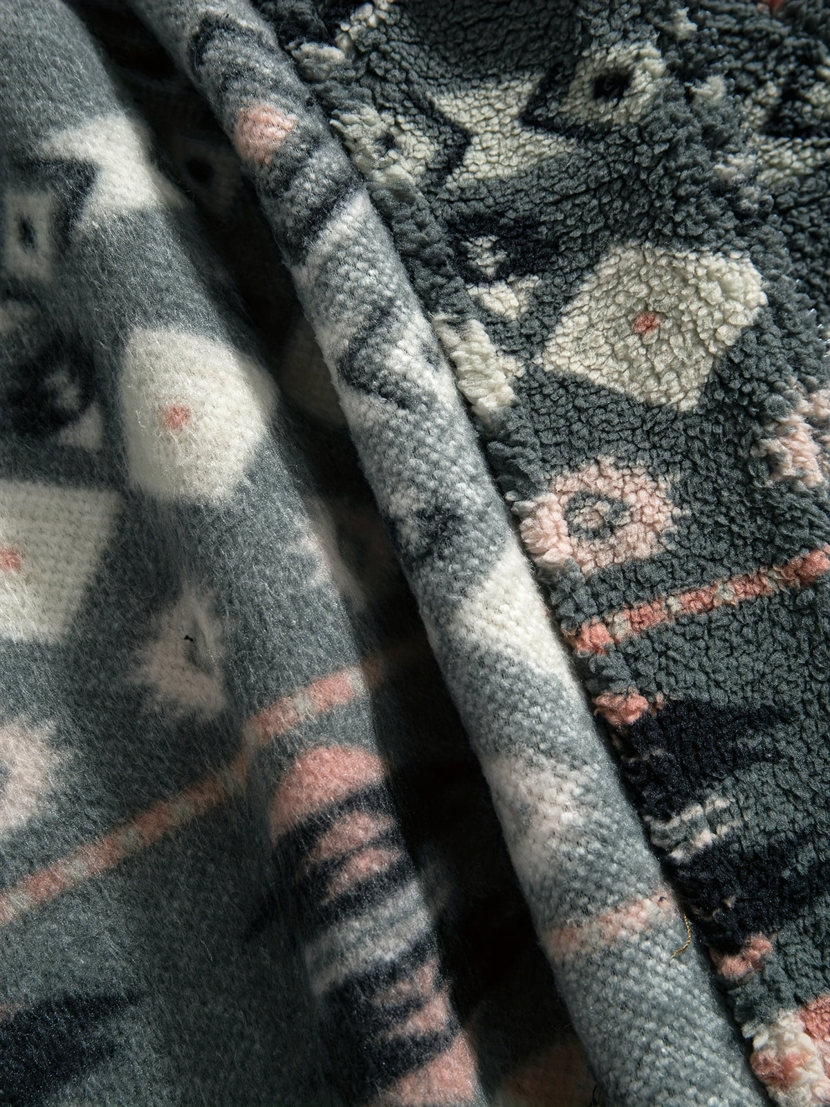 Miles Plush Jacket - Grey