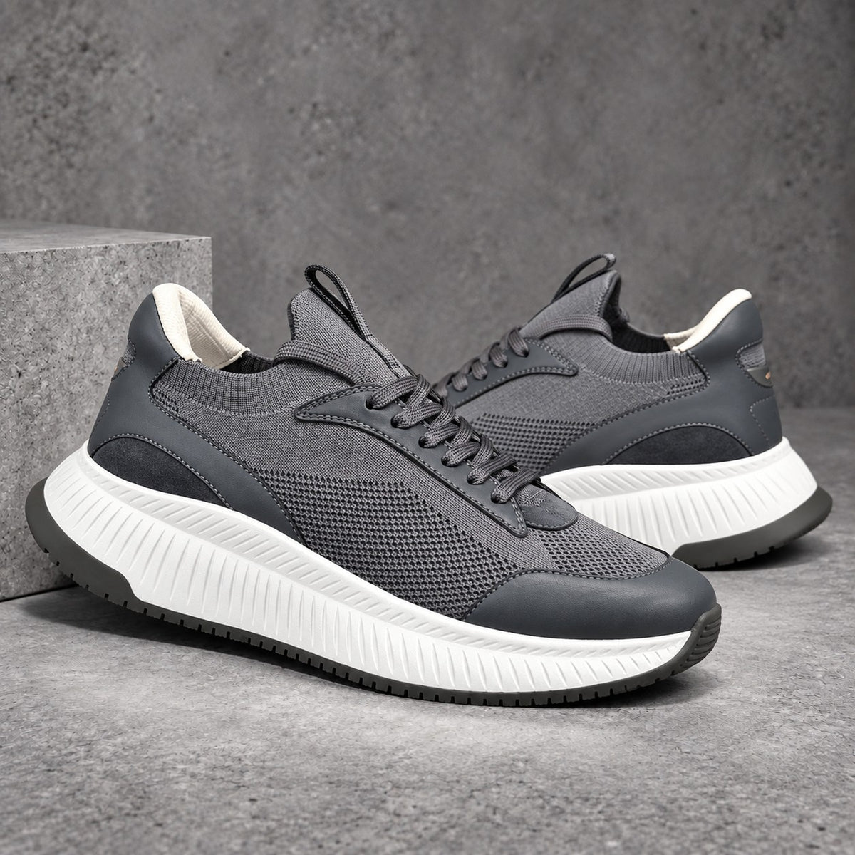Cole Knit Sneaker - Grey