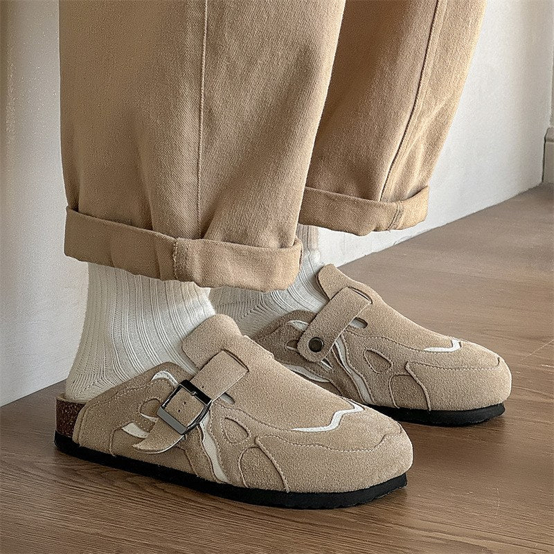 Felix Buckle Mule - Beige
