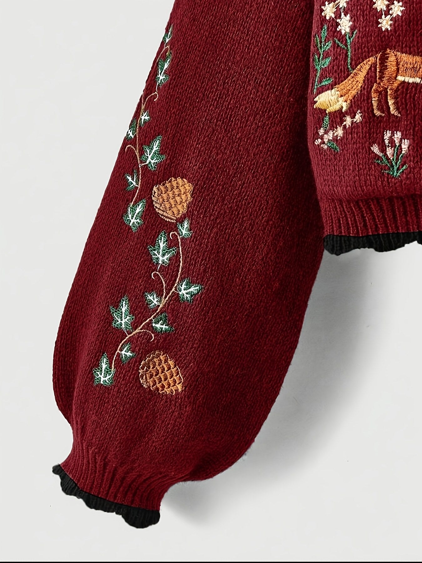 Cedar Knit Cardigan — Burgundy