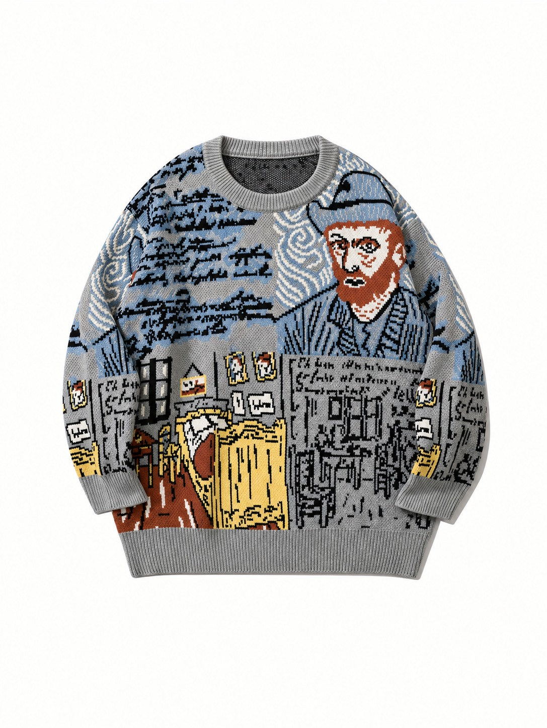 Arles Portrait Pullover - Grey