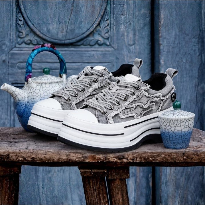 Lira Platform Sneaker - Grey