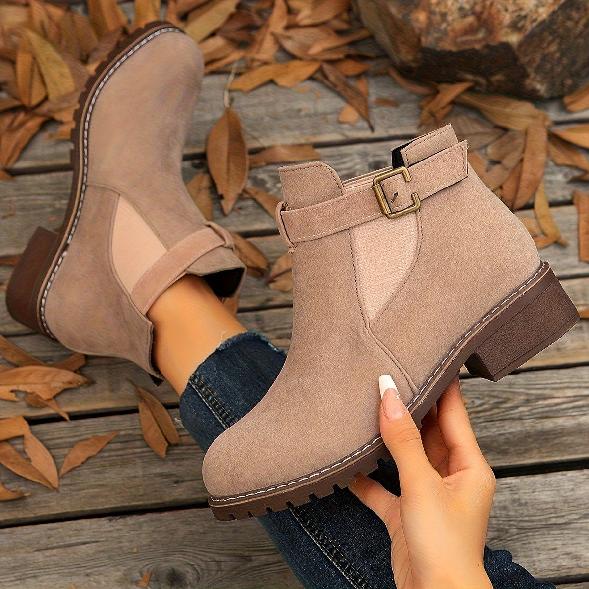 Piper Buckle Boot - Tan