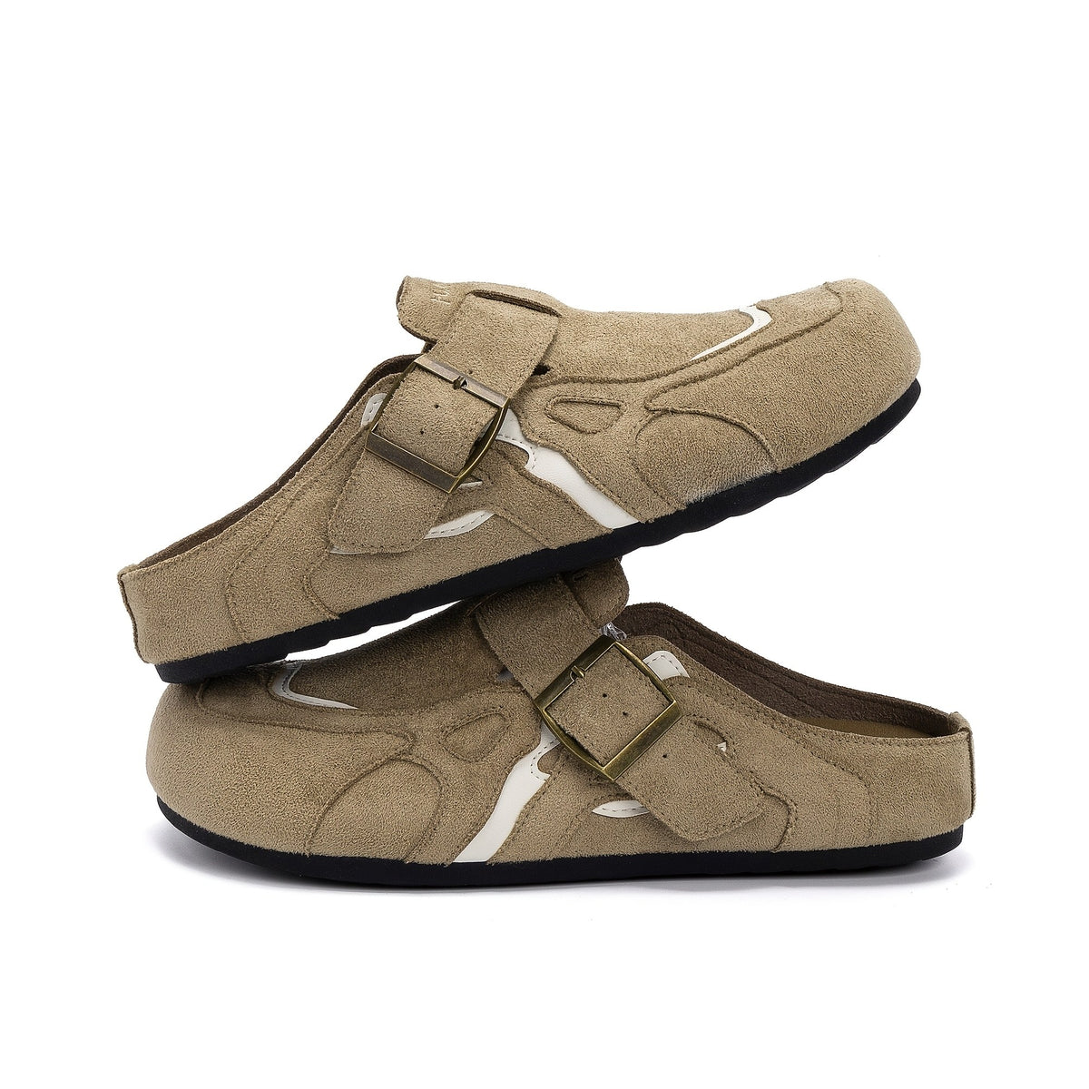 Felix Buckle Mule - Beige