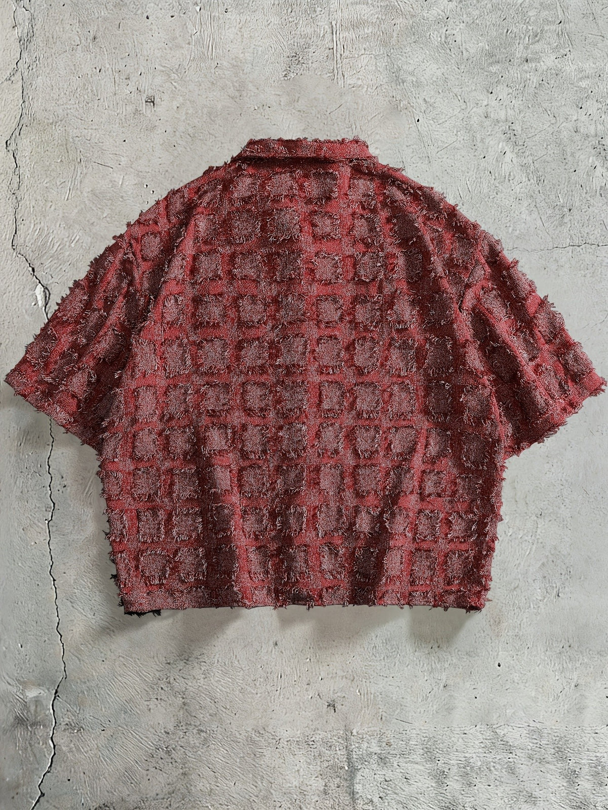 Jett Grid Shirt - Burgundy