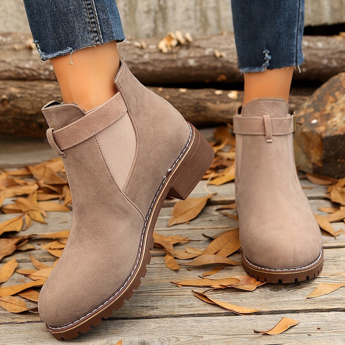 Piper Buckle Boot - Tan
