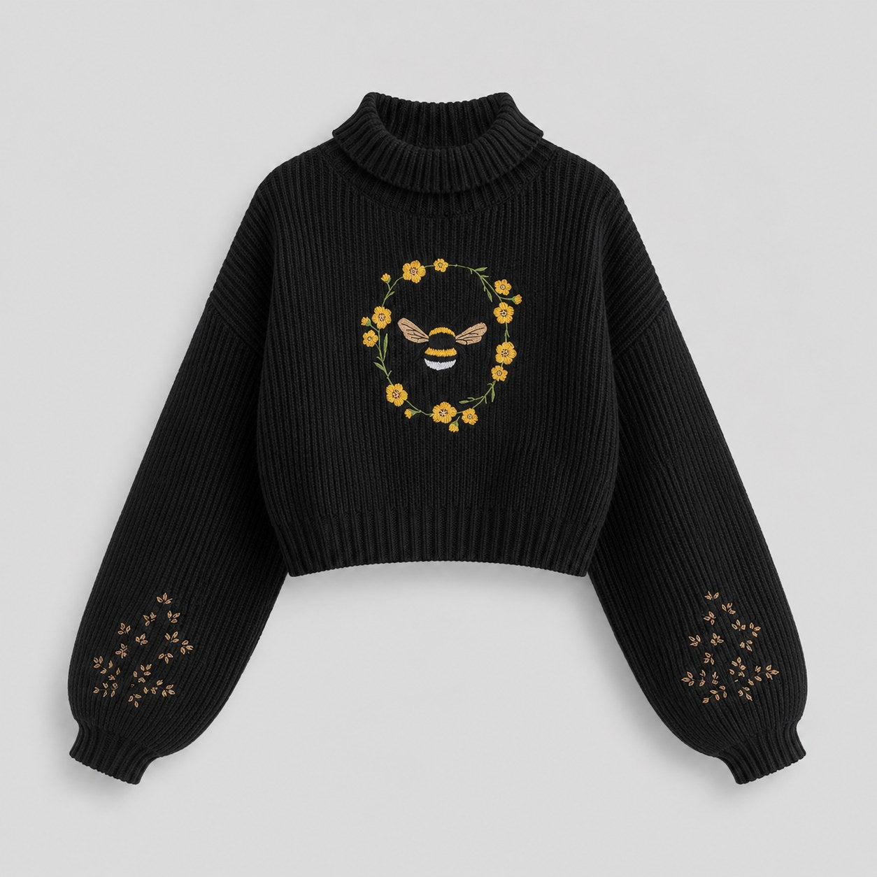 Elowen Knit Pullover — Black