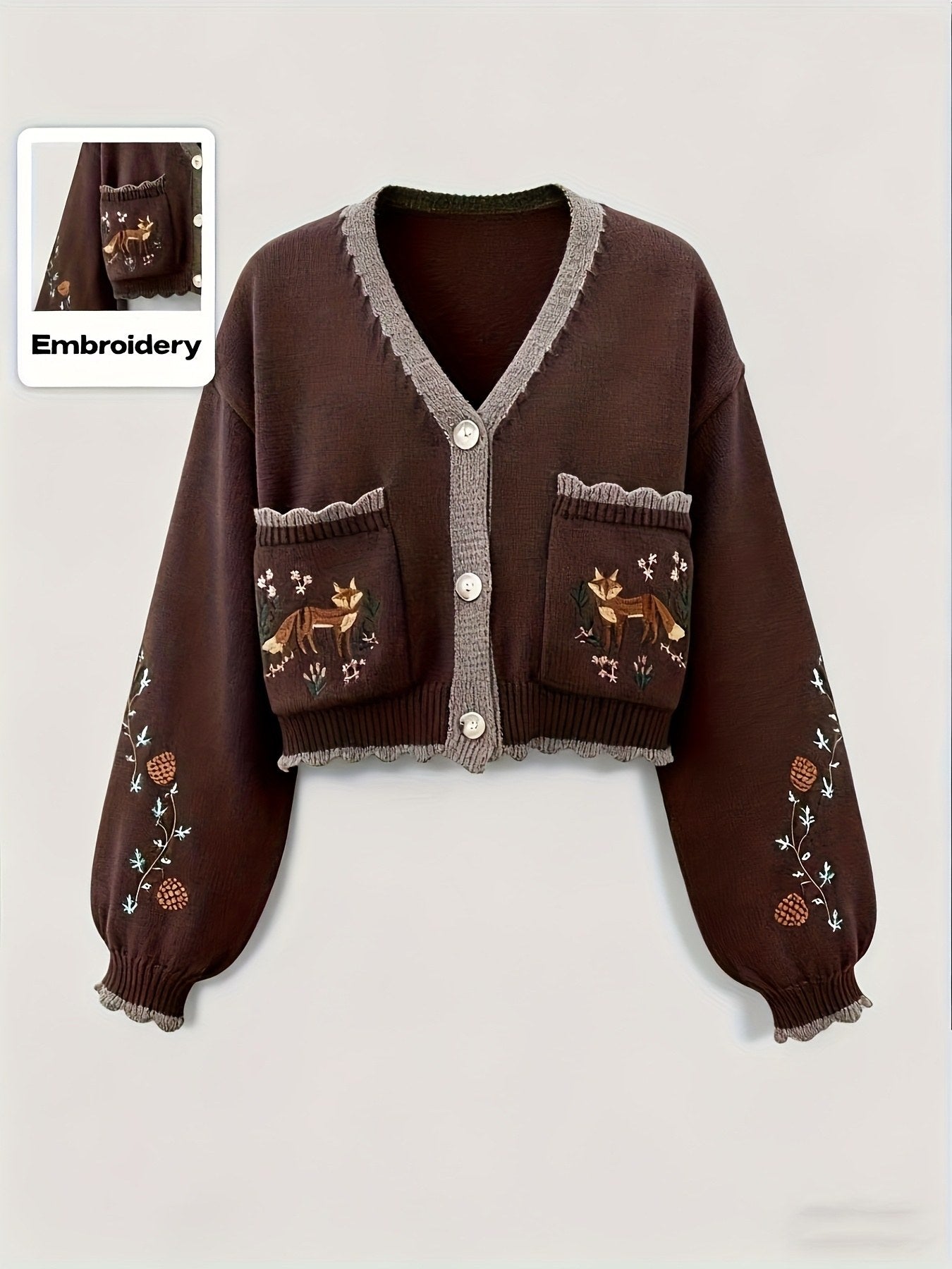 Cedar Knit Cardigan — Brown