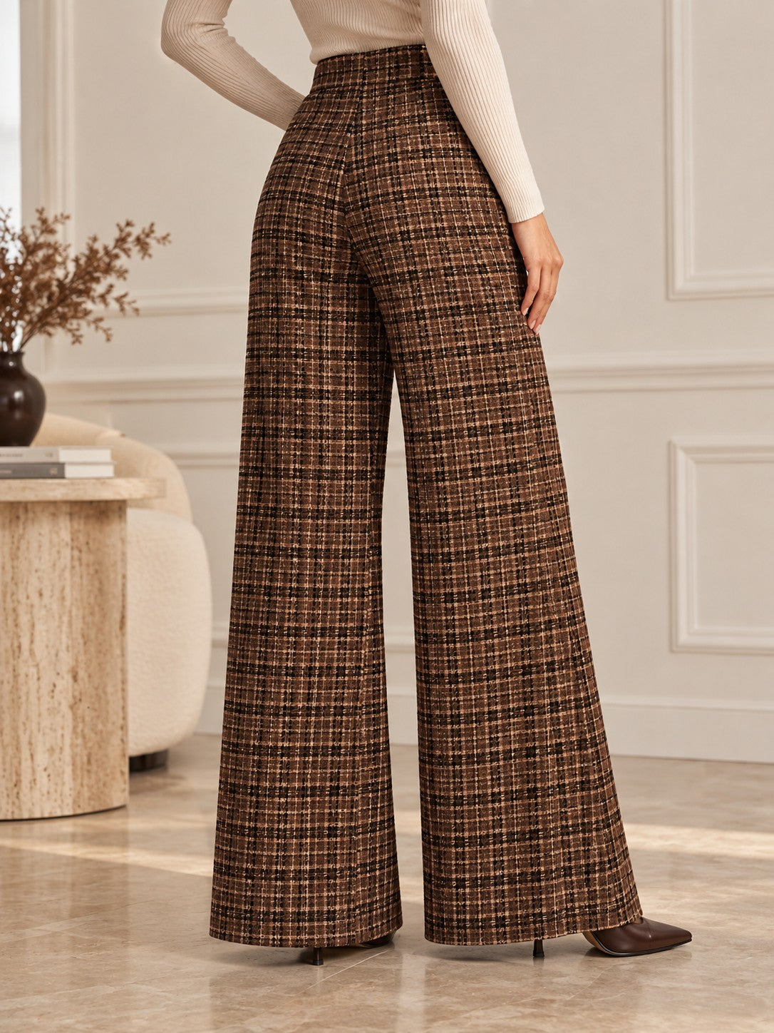 Thea Sailor Trouser - Dark Brown