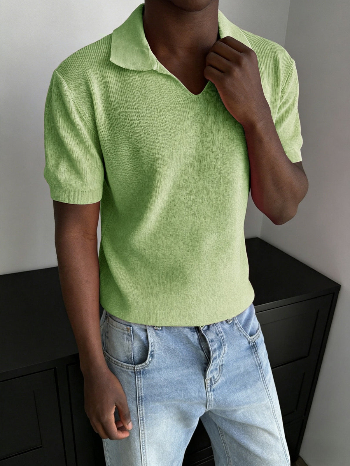 Remy Rib Polo - Matcha