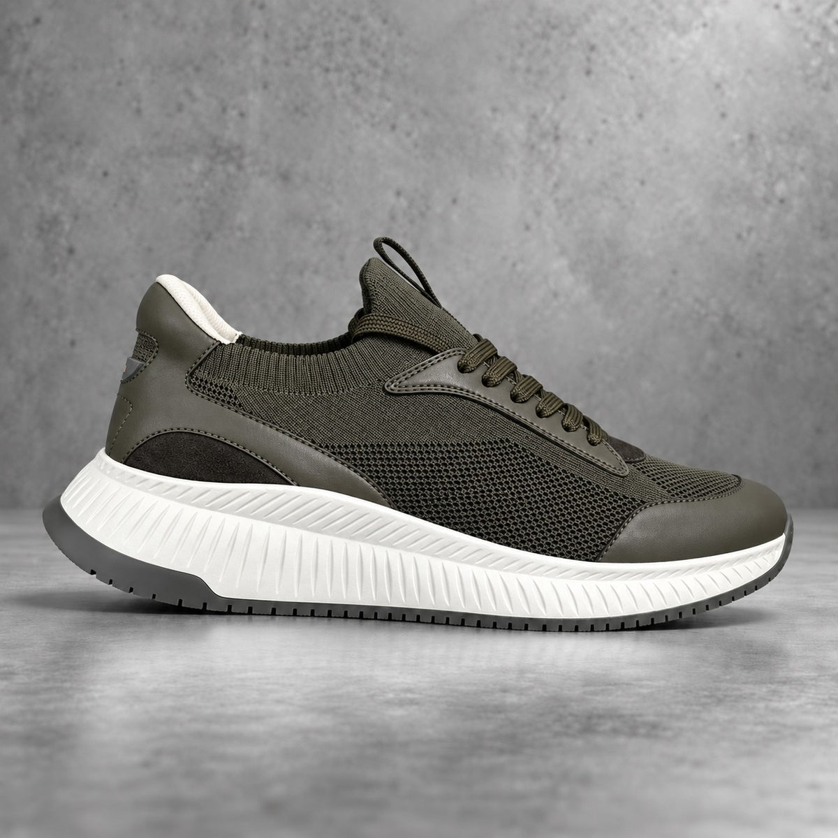 Cole Knit Sneaker - Olive