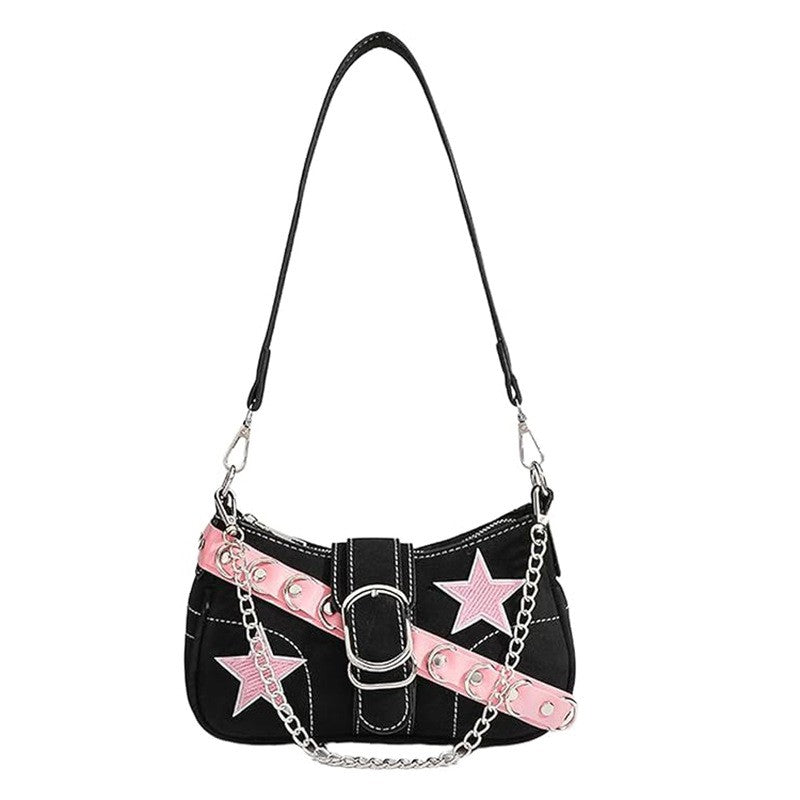 Vesper Denim Bag - Pink