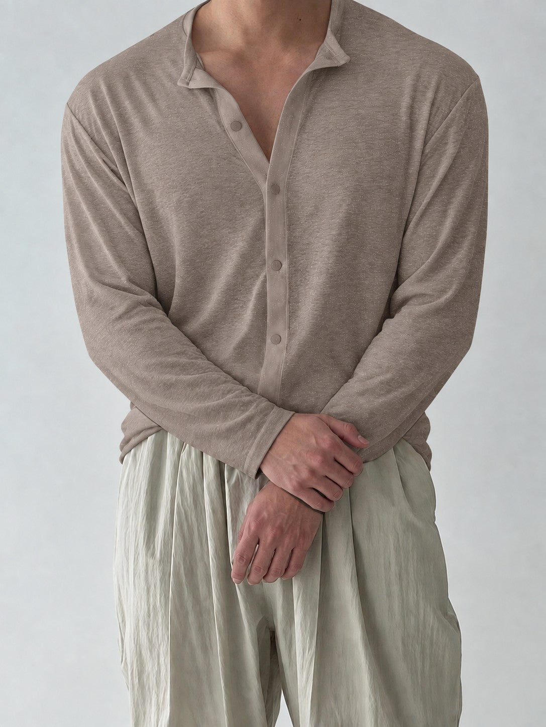 Cassian Slub Shirt - Taupe