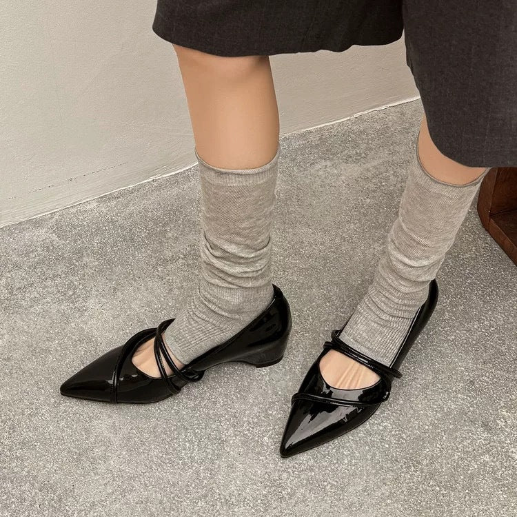 Cleo Strap Flat - Black