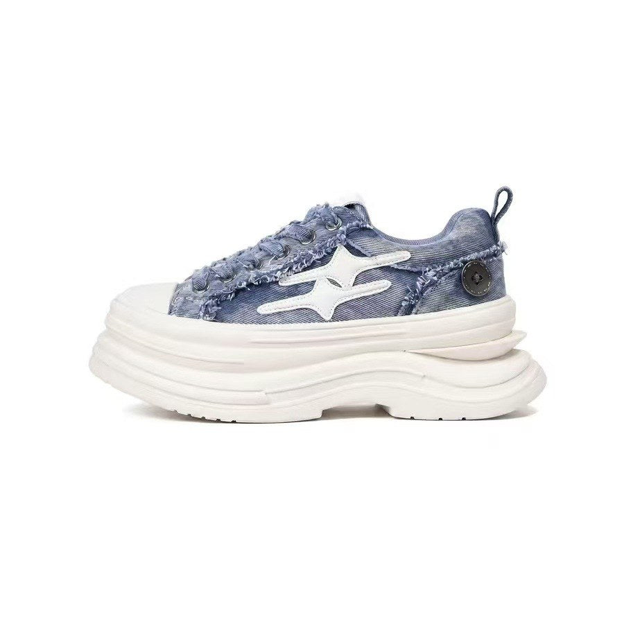 Lira Platform Sneaker - Denim
