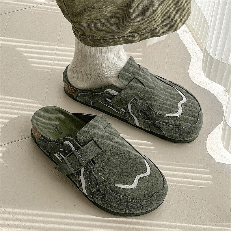 Felix Buckle Mule - Green