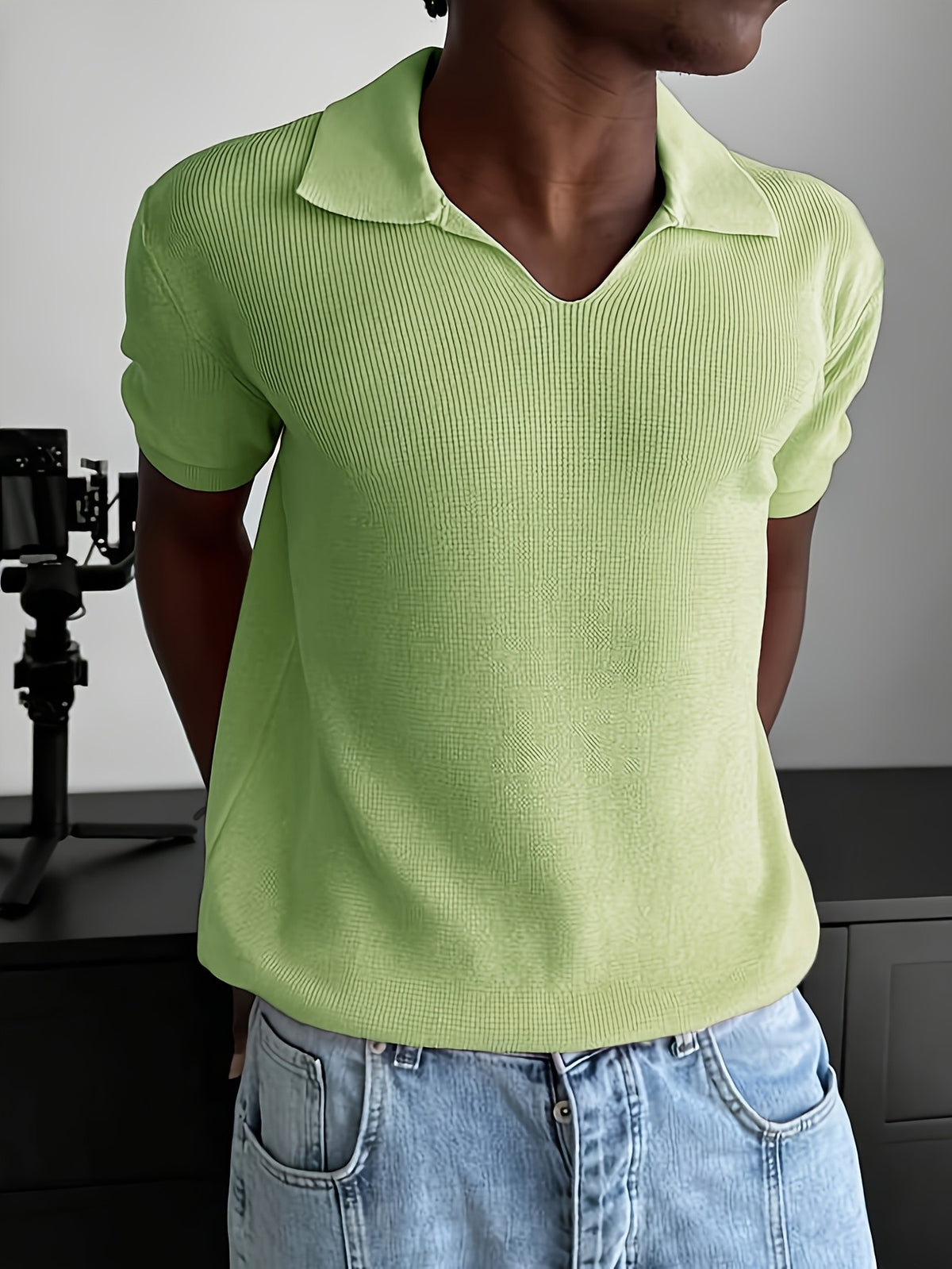 Remy Rib Polo - Matcha