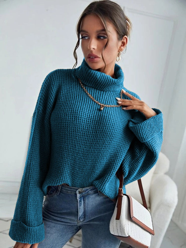 Harlow Knit Pullover — Teal