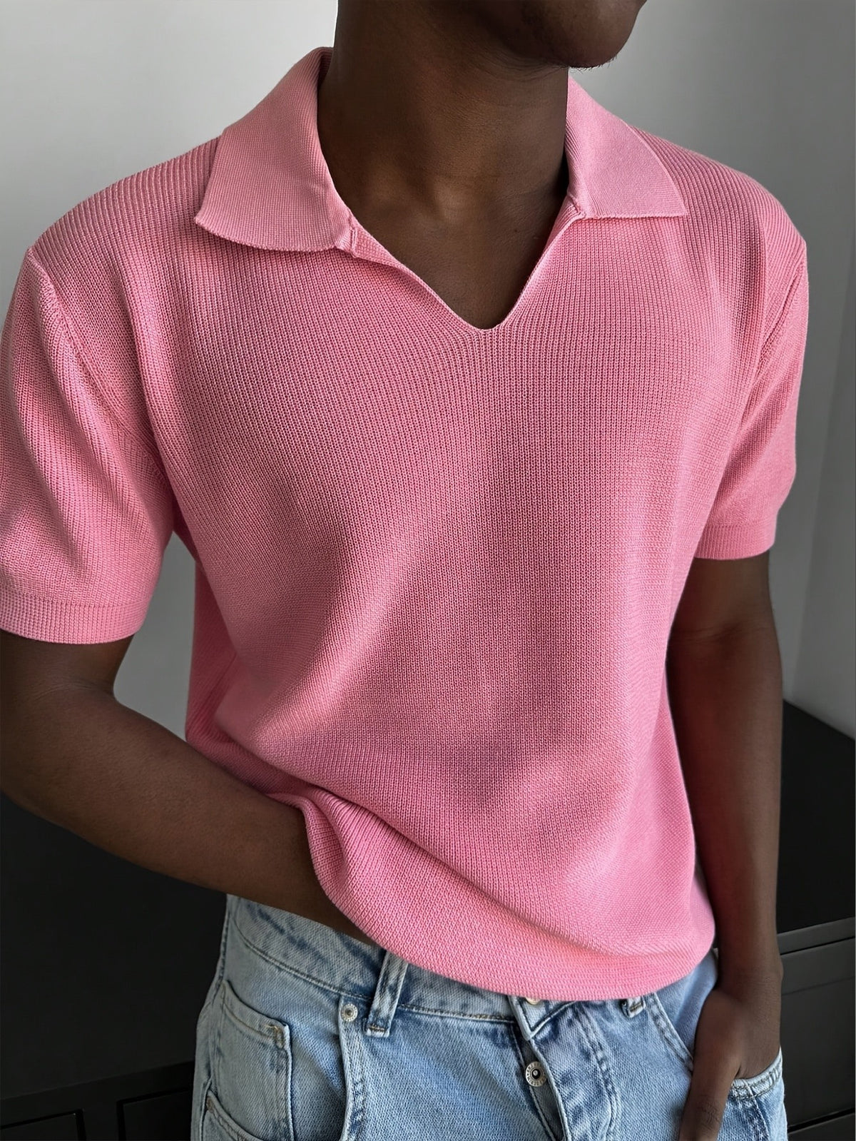 Remy Rib Polo - Pink