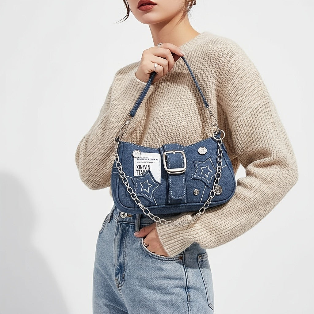 Vesper Denim Bag - Blue