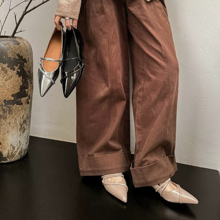 Cleo Strap Flat - Nude