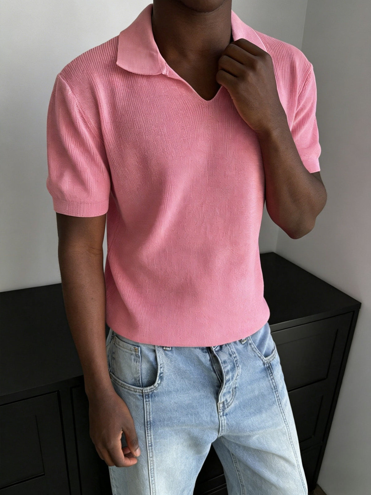Remy Rib Polo - Pink