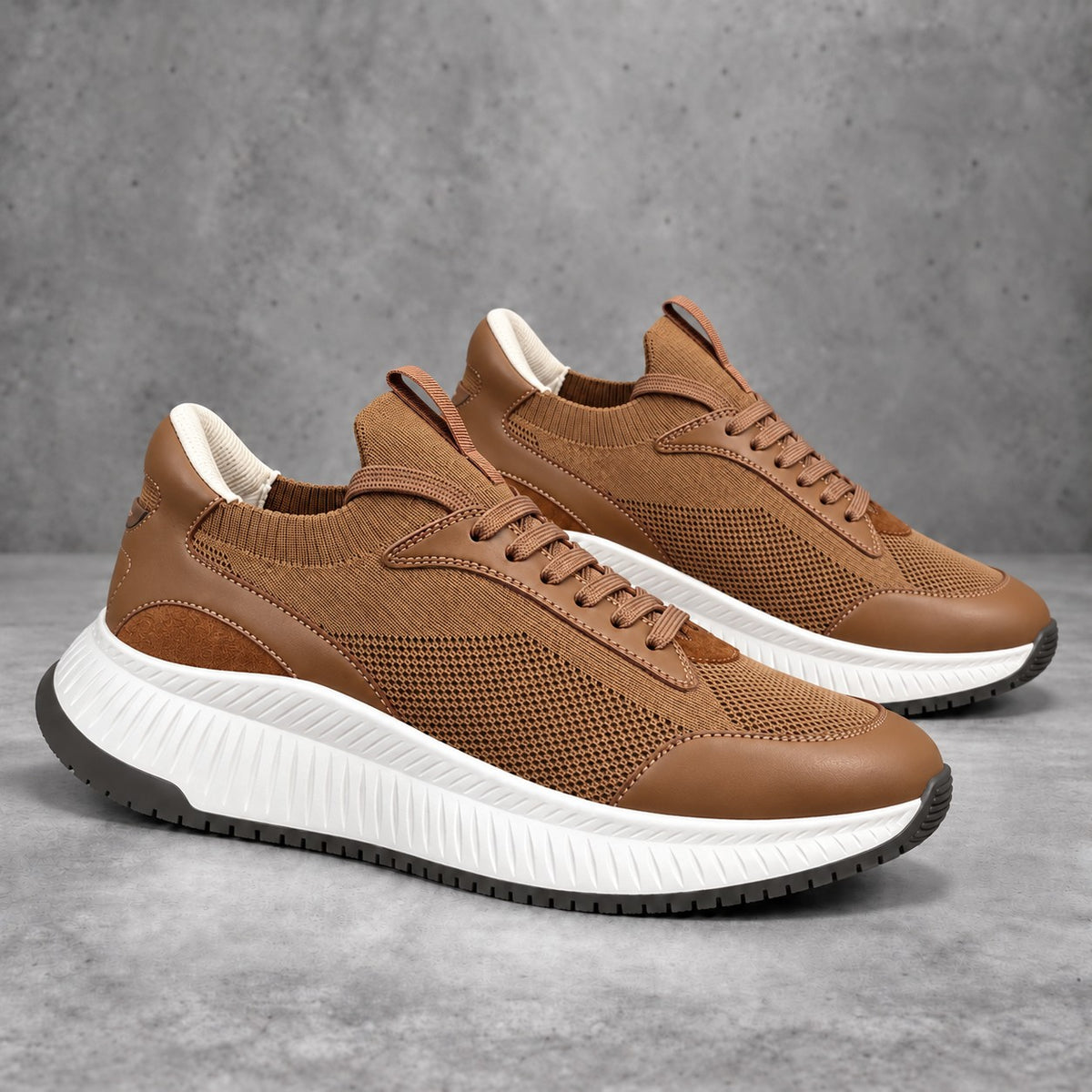 Cole Knit Sneaker - Tan