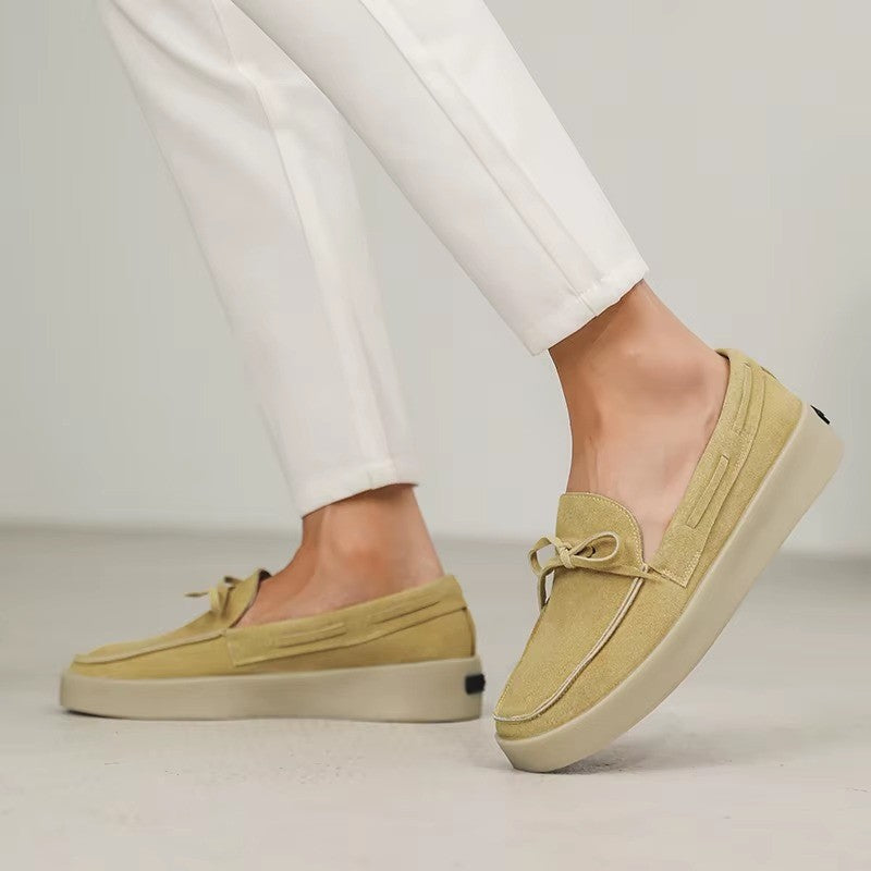 Reed Platform Loafer - Olive